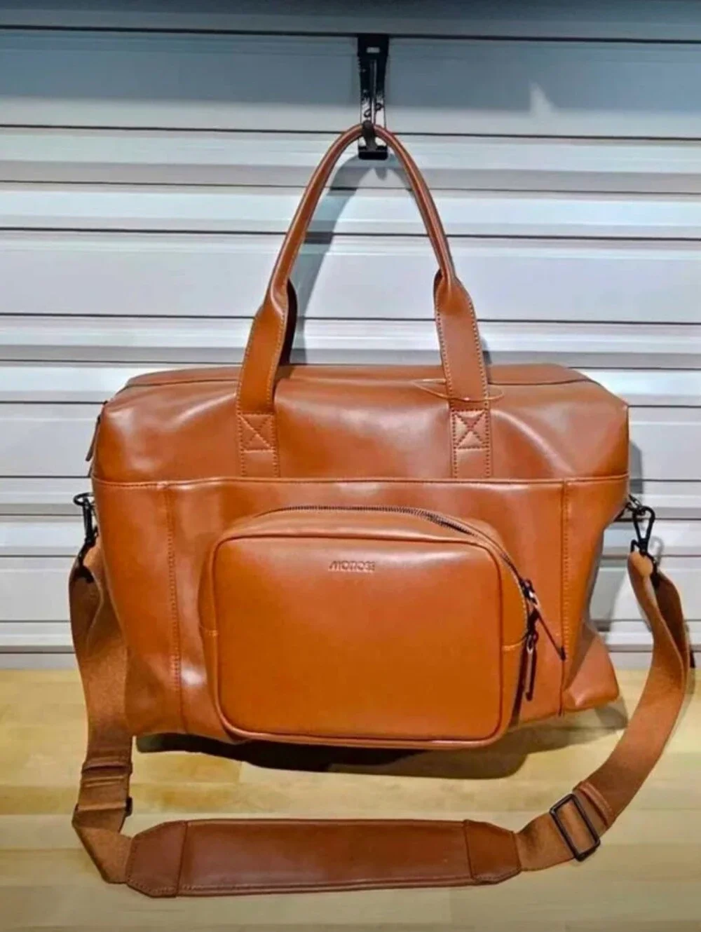 Monos Metro Duffel with QuickSnap Metro Kit - Saddle Tan Vegan Leather